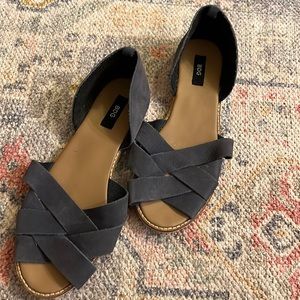 COPY - BDG blue suede sandals size 10